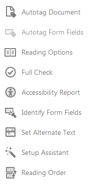 Reading order from Accessibility tools