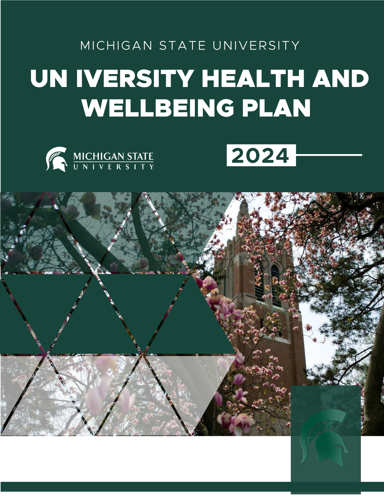 Cover of University Health and Wellbeing Plan 2024