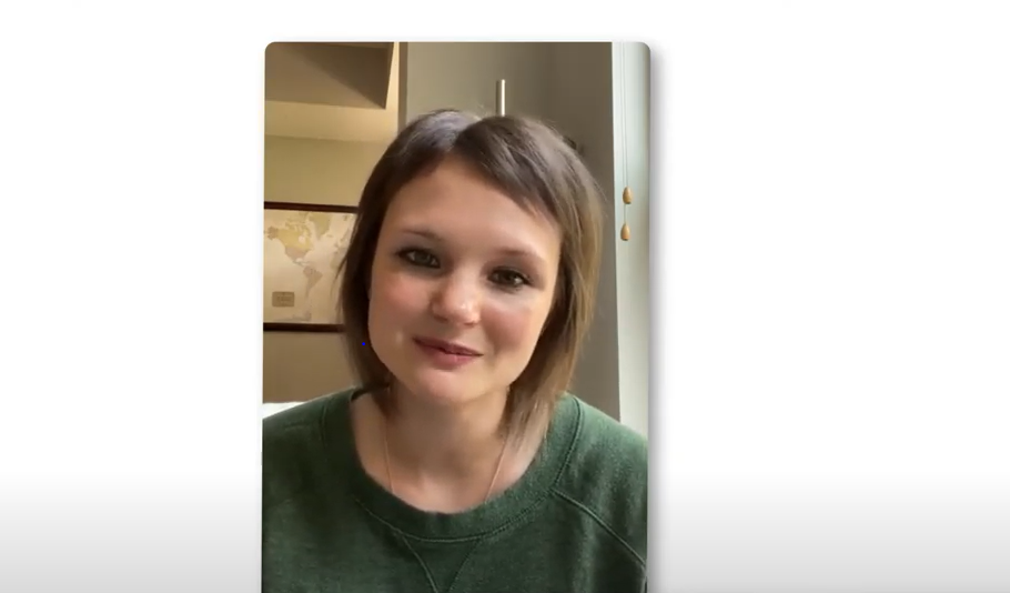 Michigan State University alumni, Ashley, talking about her experience at MSU.