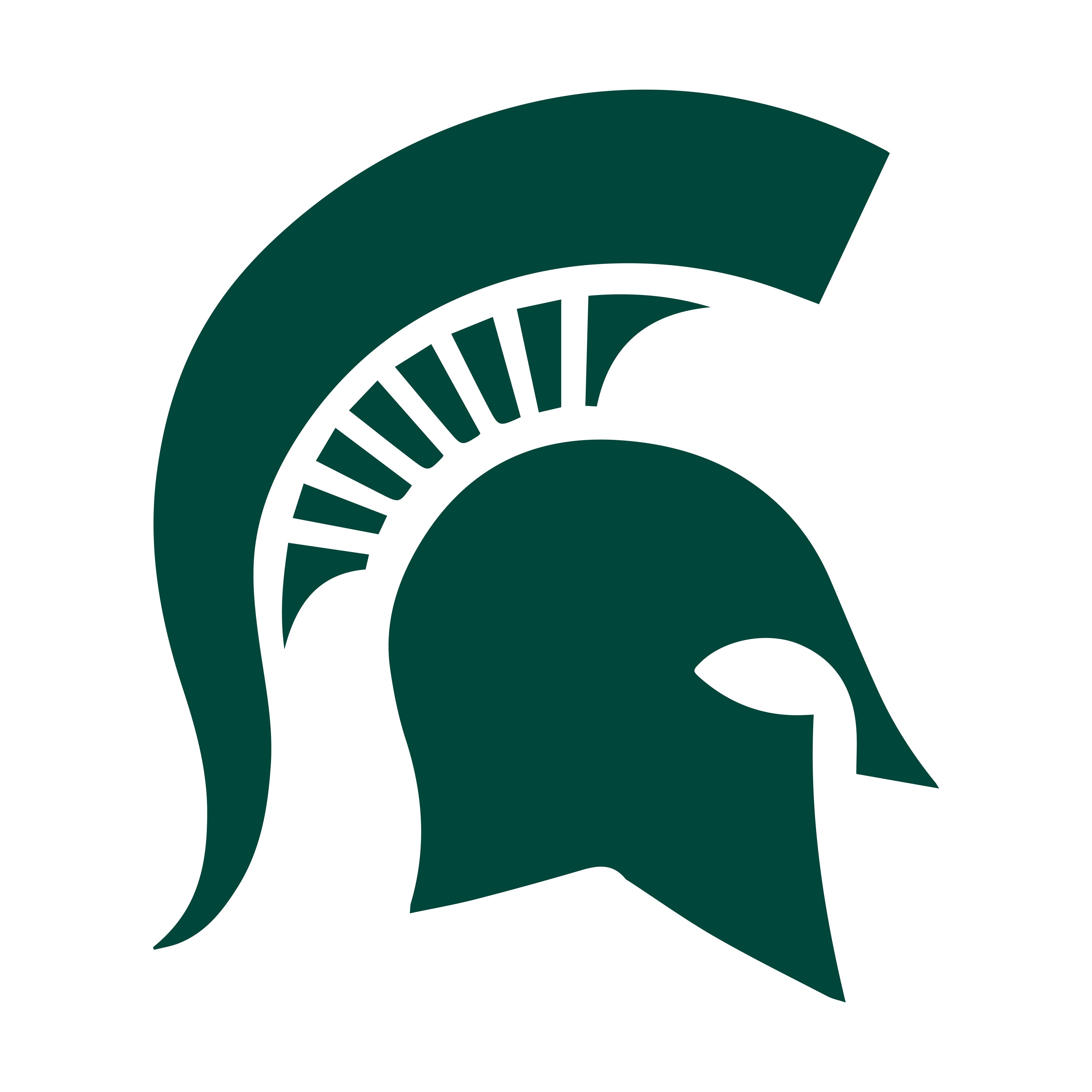 Green Spartan Helmet