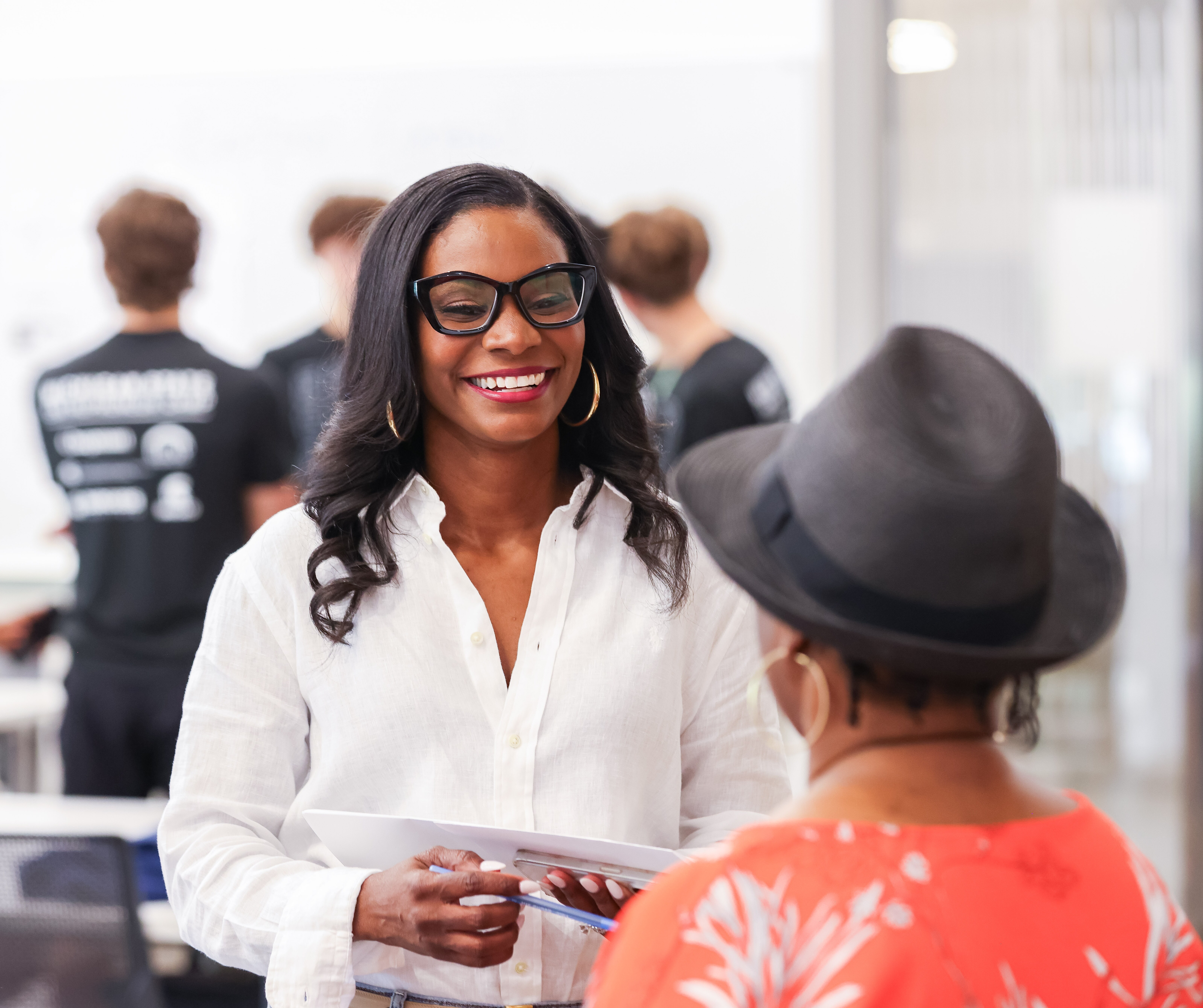 Smiling business woman