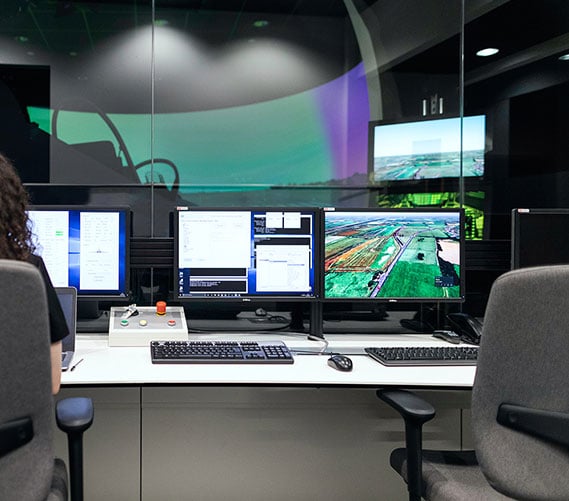 person on the computer