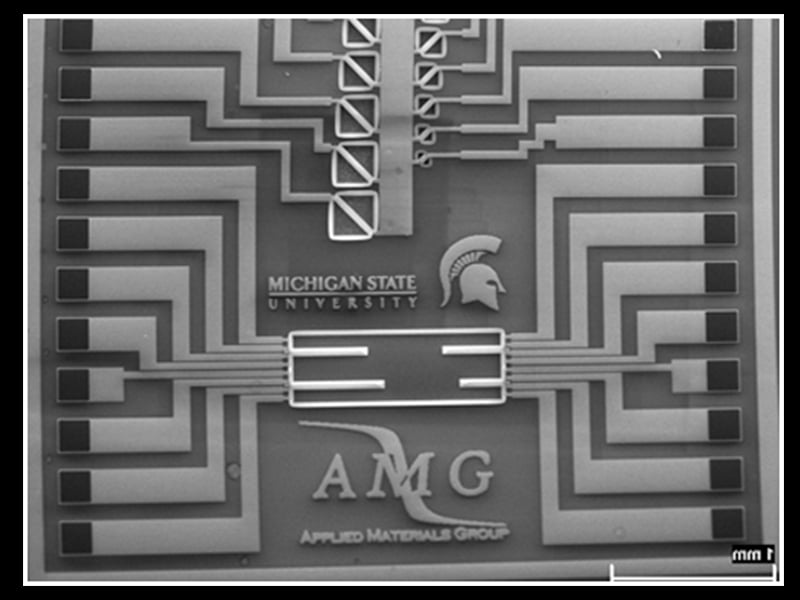 Close-up of a chip
