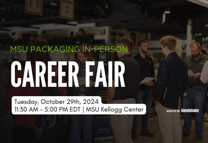 career fair packaging in person