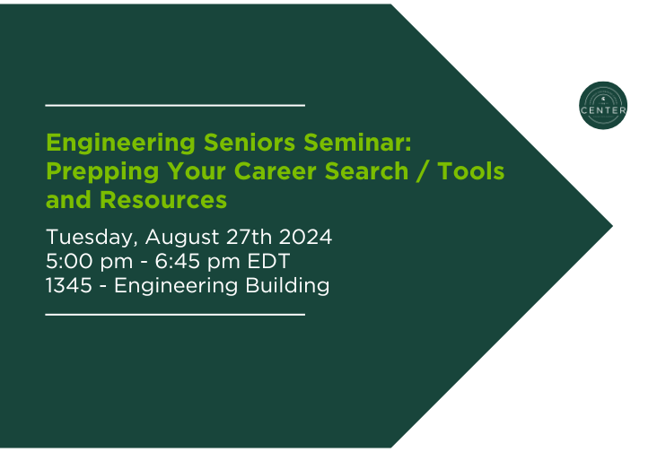 EGR Seniors Seminar career search tools fixed location