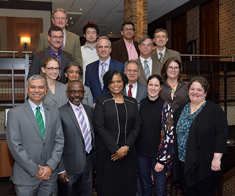 Congratulations to the 2022 award recipients (front left) Kalyanmoy Deb, Robert Ofoli, Shanelle Foster, Alexandra Zevalkink, (second row) Kristen Cetin, Lalita Udpa, Carl Lira, Laura Post, (third row) Tim Hogan, Mike Lavagnino, Charles Owen (top row) Martin Crimp, Yang Yang, Sudin Bhattacharya, and Chris Saffron.