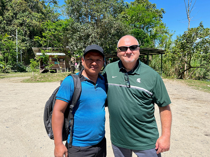 Photo of Emmanuele and Tim