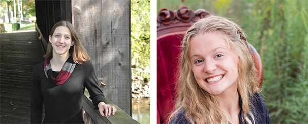 Rachael Schenck will study materials science and Ella Harrell is interested in biosystems engineering.