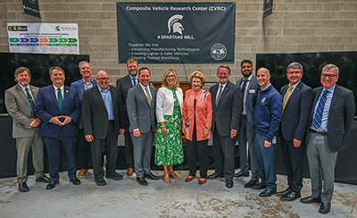 Dignitaries from MSU, MSU Engineering, the federal government and the U.S. Army celebrated the start of a $9 million, five-year project to create a new generation of autonomous vehicles.