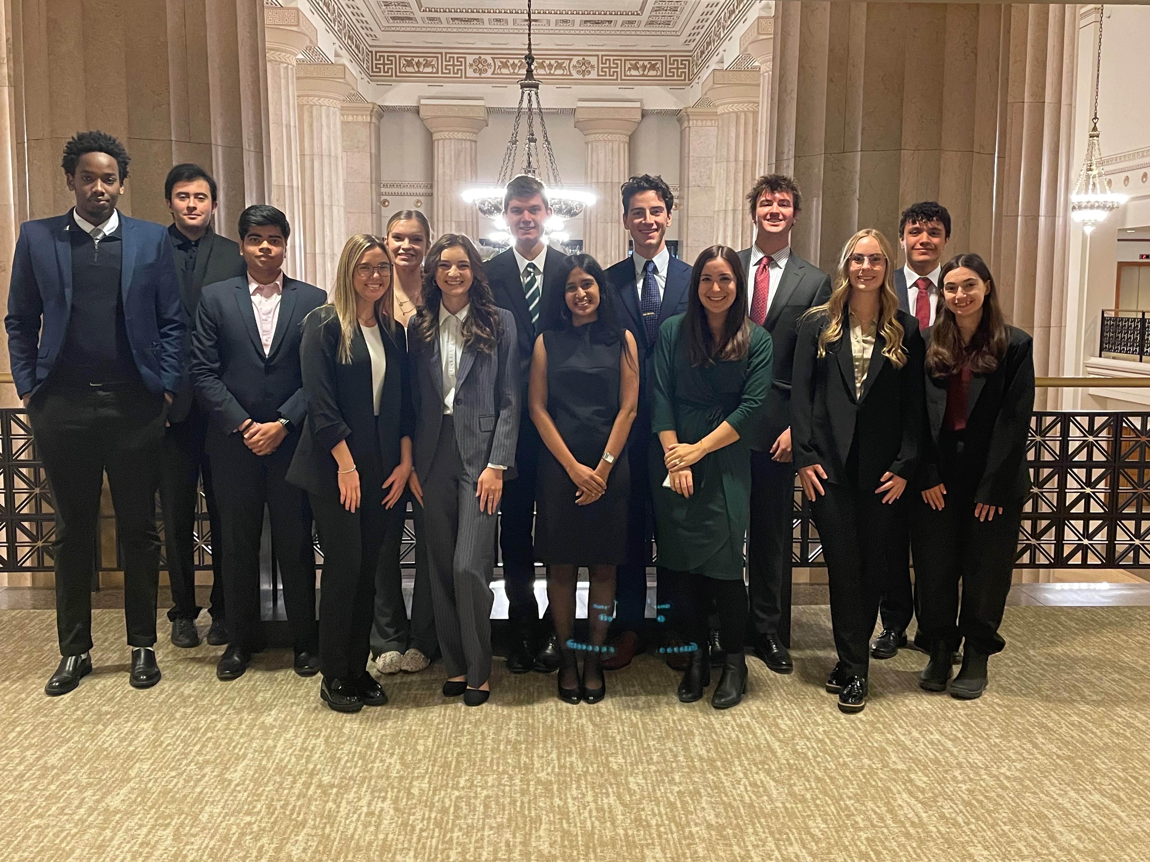A group of econ scholars at the Federal Reserve in Chicago.