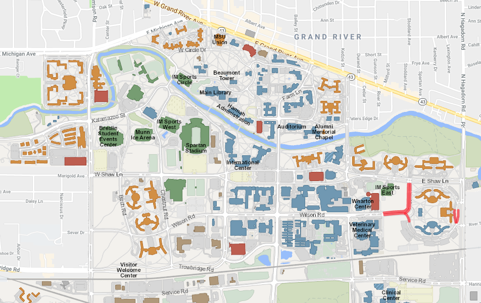 MSU map
