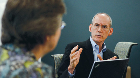 Professors discussing