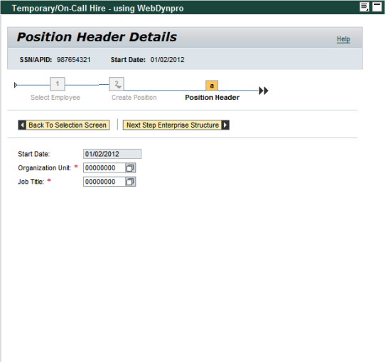 New form screenshot
