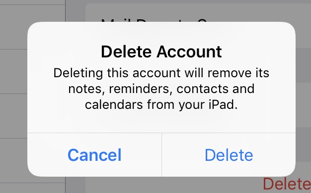Delete Account