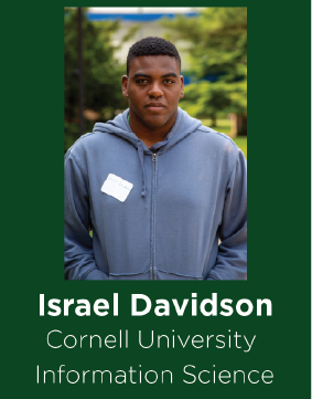 Portrait of Israel Davidson in front of greenery