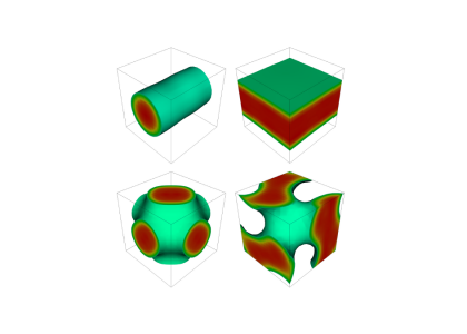 Representation of the different nuclear matter formed inside neutron stars