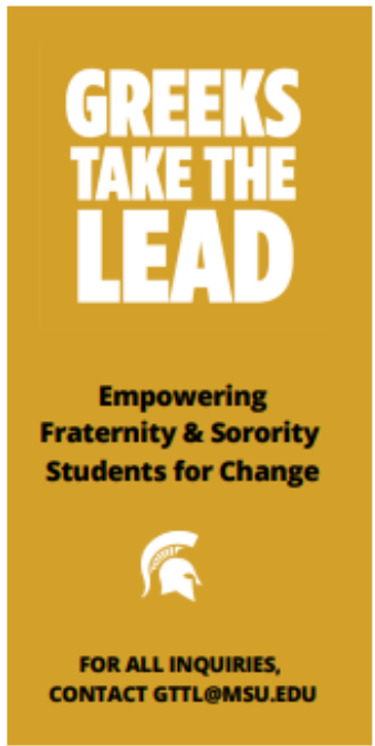 Greeks Take The Lead Brochure Cover