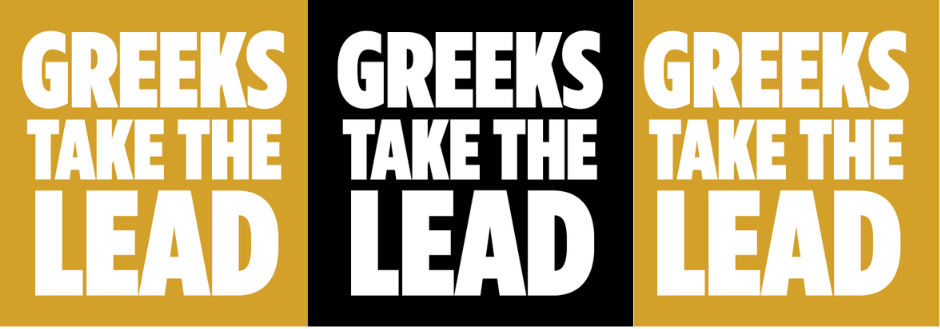 Greeks Take the Lead Logos