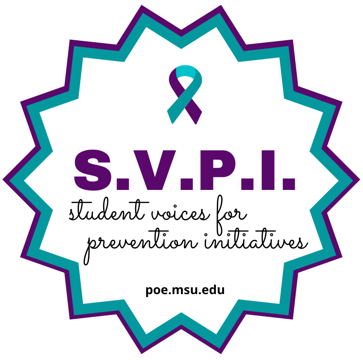S.V.P.I. Student Vioces for Prevention Initiatives Logo