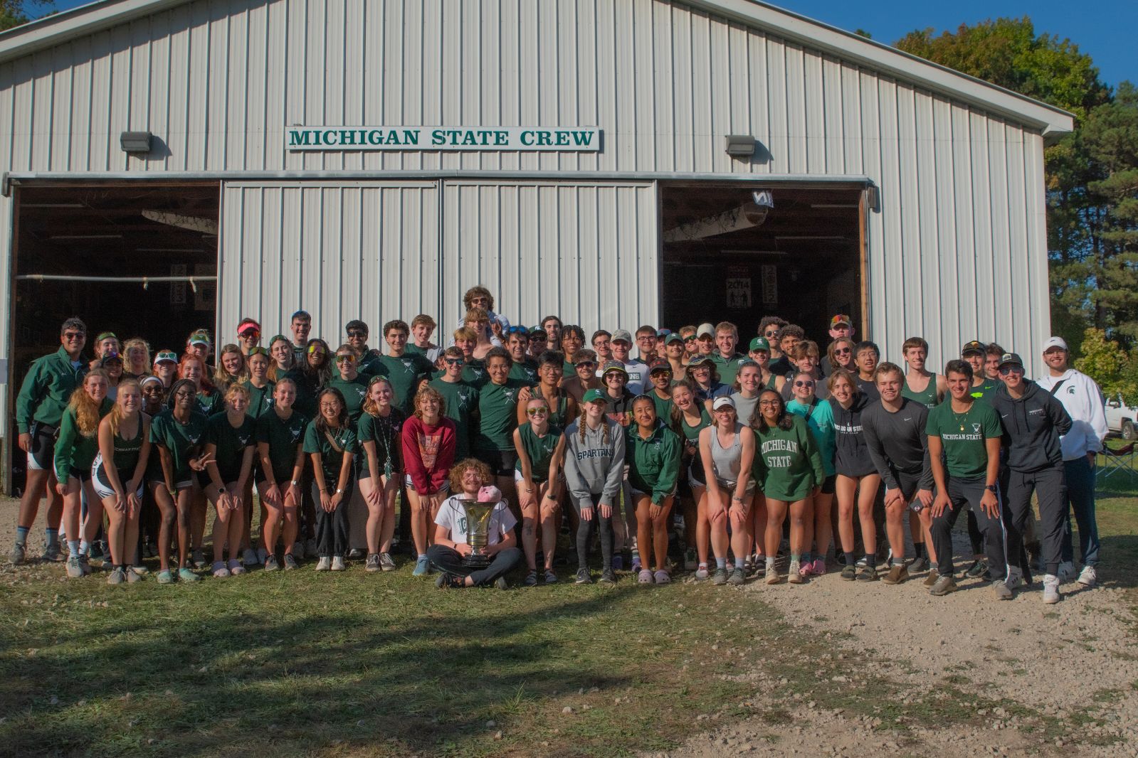 A group photo of the MSU Crew Club members.
