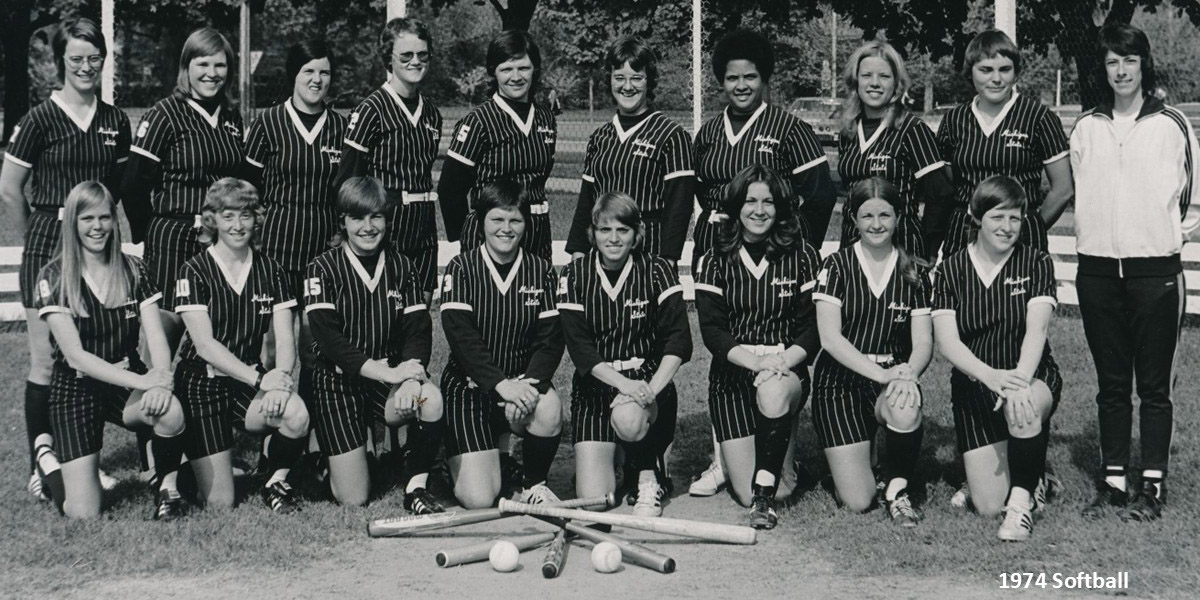 1974 MSU Softball Team