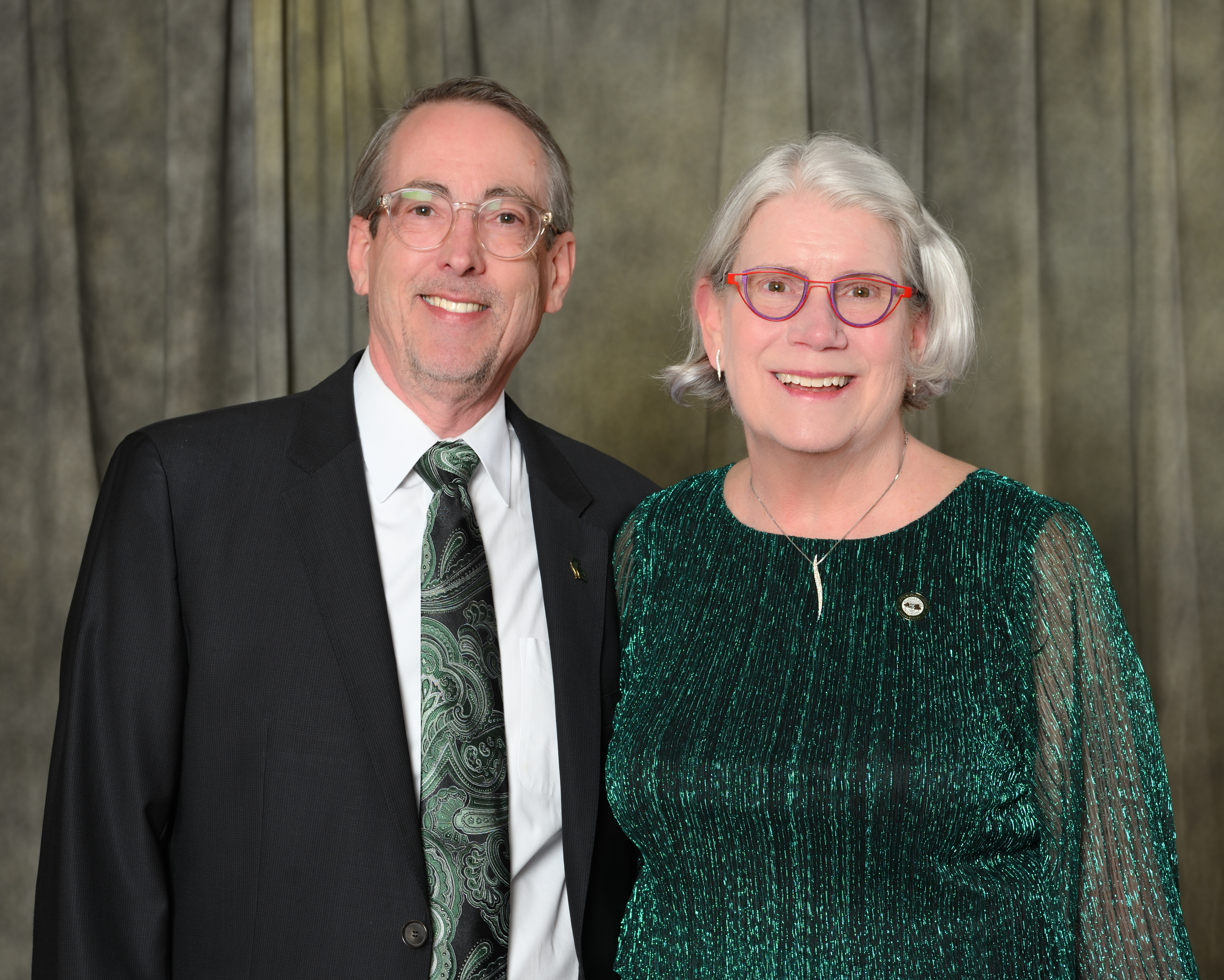 Formal portrait of Bob Nuber and Betty Shanahan
