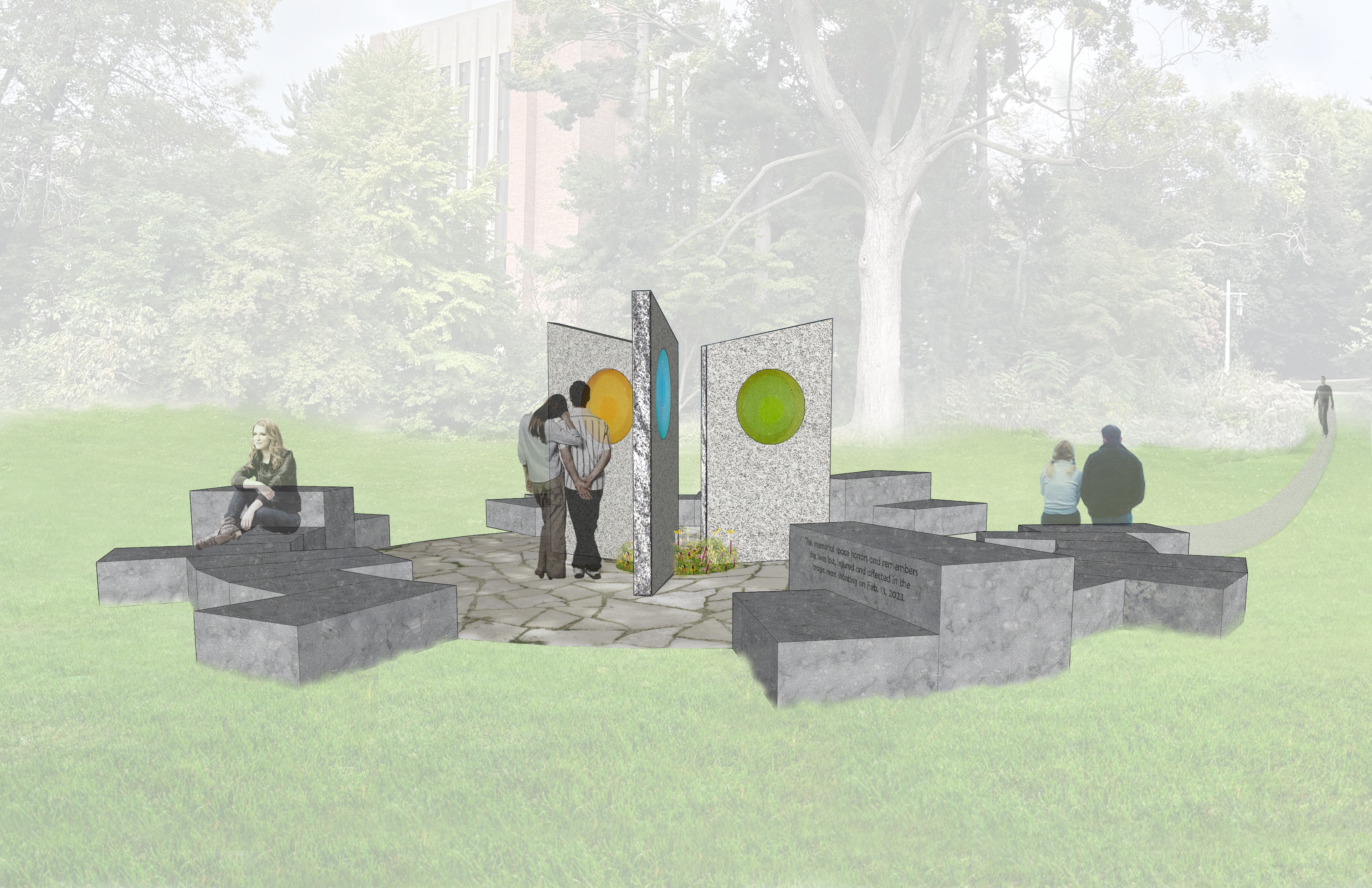 Studio Folia is one of three finalists to design MSU’s Feb. 13 Permanent Memorial. 