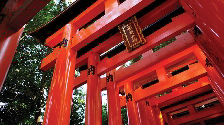 Architectural structures in Japan, the likes of which a student with a major in Japanese may see on education abroad.