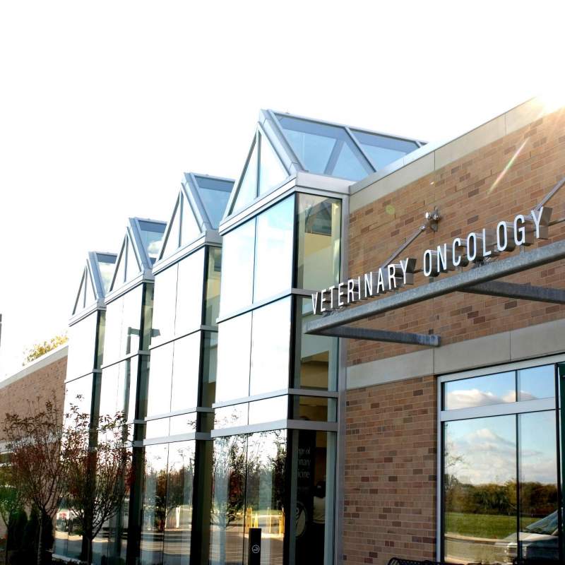 The exterior of the Veterinary Medicine Building at Michigan State University
