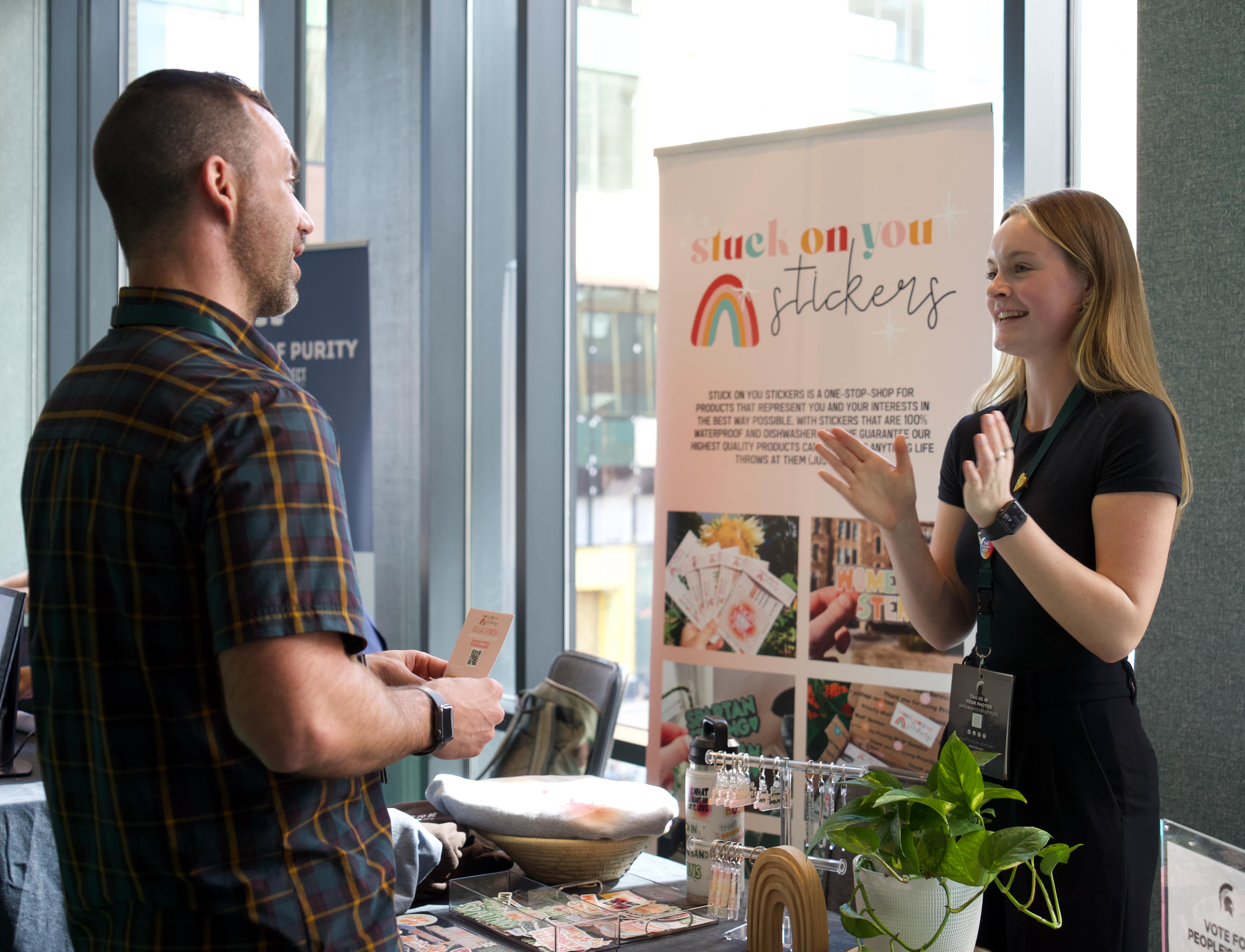 Student start-up booth