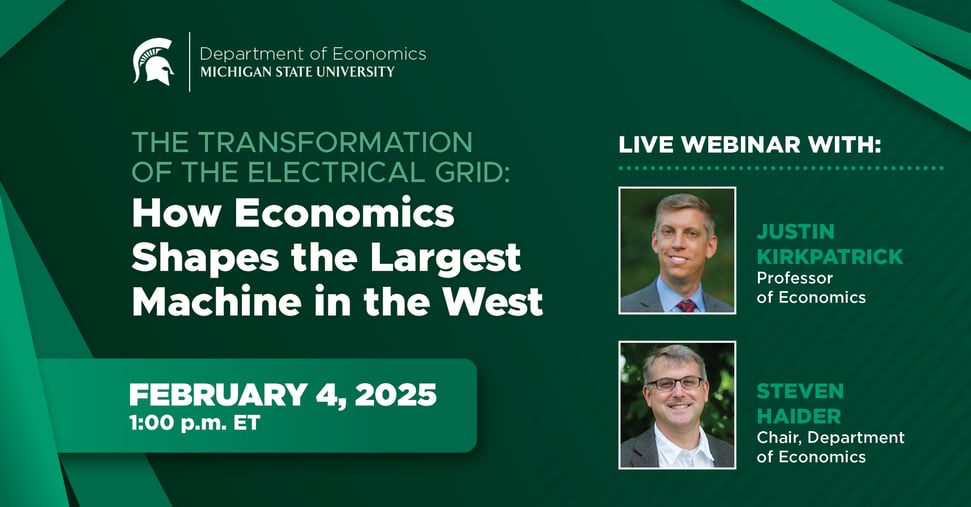 Justin Kirkpatrick and Steven Haider present the alumni webinar.