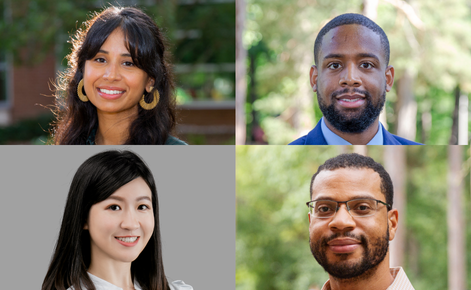 Headshots of Tasmin Dhaliwal, Jerome Graham, Andrew Johnson and Yi-Chih Chang.