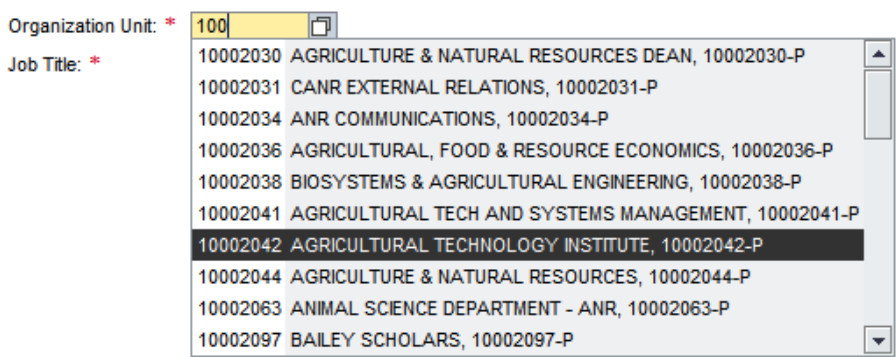 organizational units screenshot