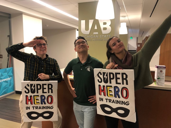 UAB Advising Staff: Margaret, Brian, and Karlee