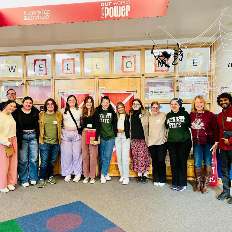 teachers in a classroom in dearborn