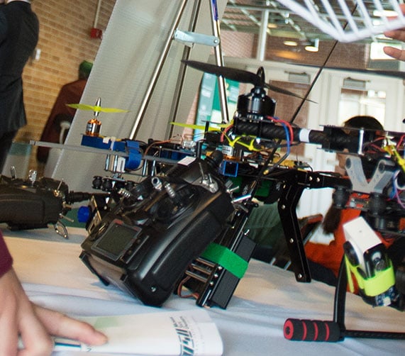 close up of a student project at design day