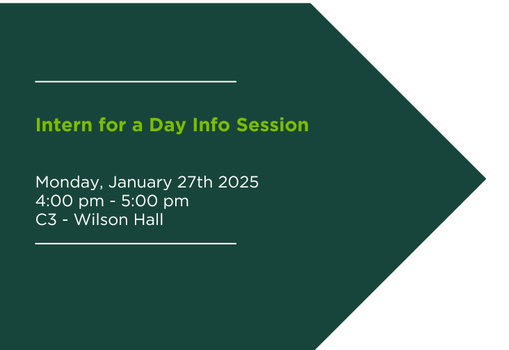 Intern for a day promo