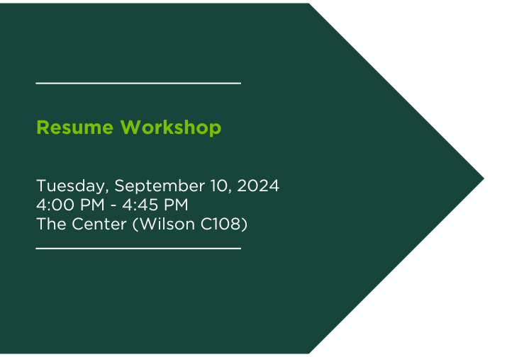 Resume Workshop