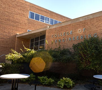 Front entrance of the College of Engineering Building
