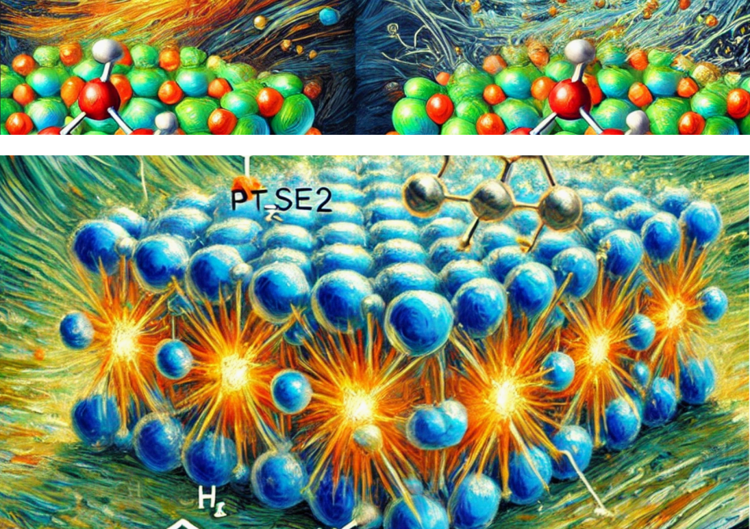 Restructuring PtSe2 into a stable and efficient catalyst for fuel cells transforms the material. Courtesy: Jose Mendoza-Cortes