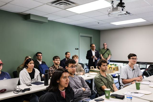 A classroom full of people