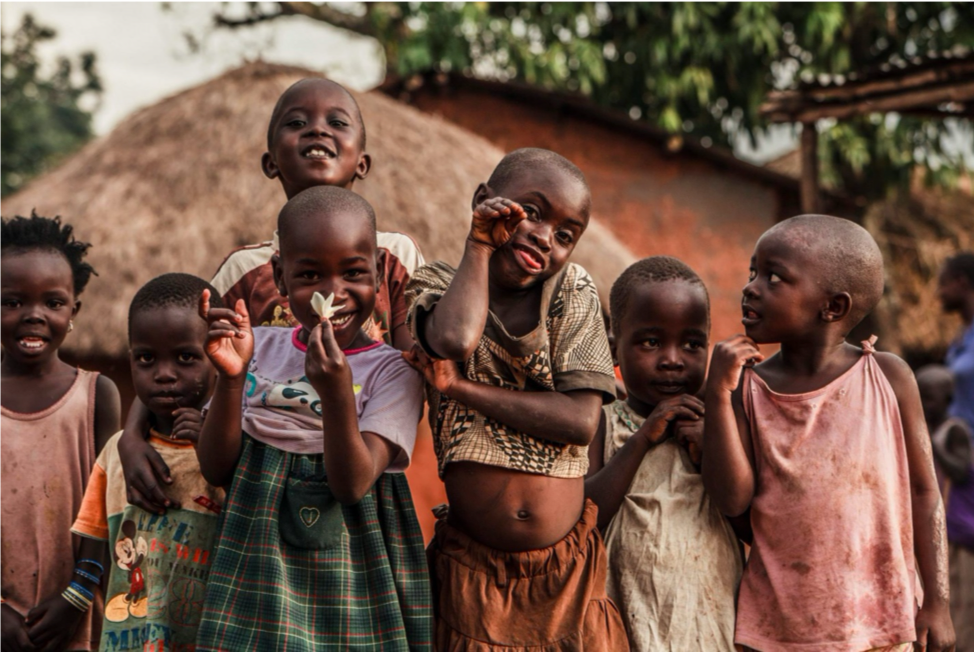 Children living in a Congolese Village