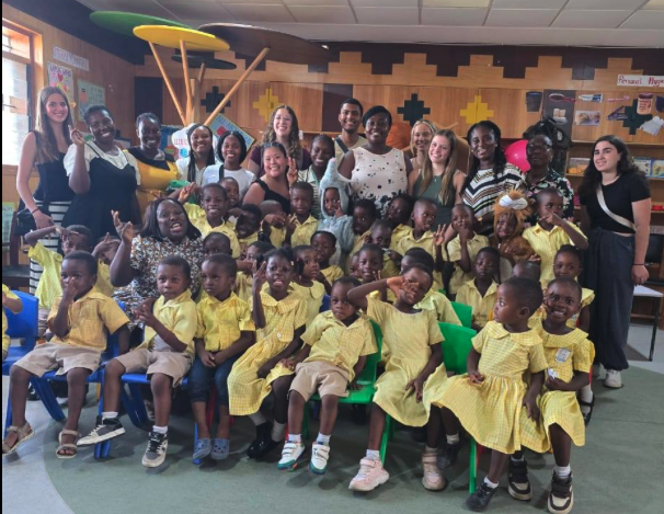 Ghana children and MSU program participants.