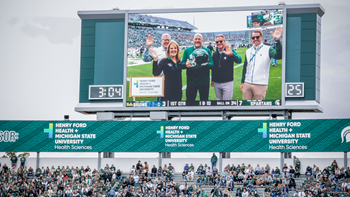 Leadership on the footbal screen.