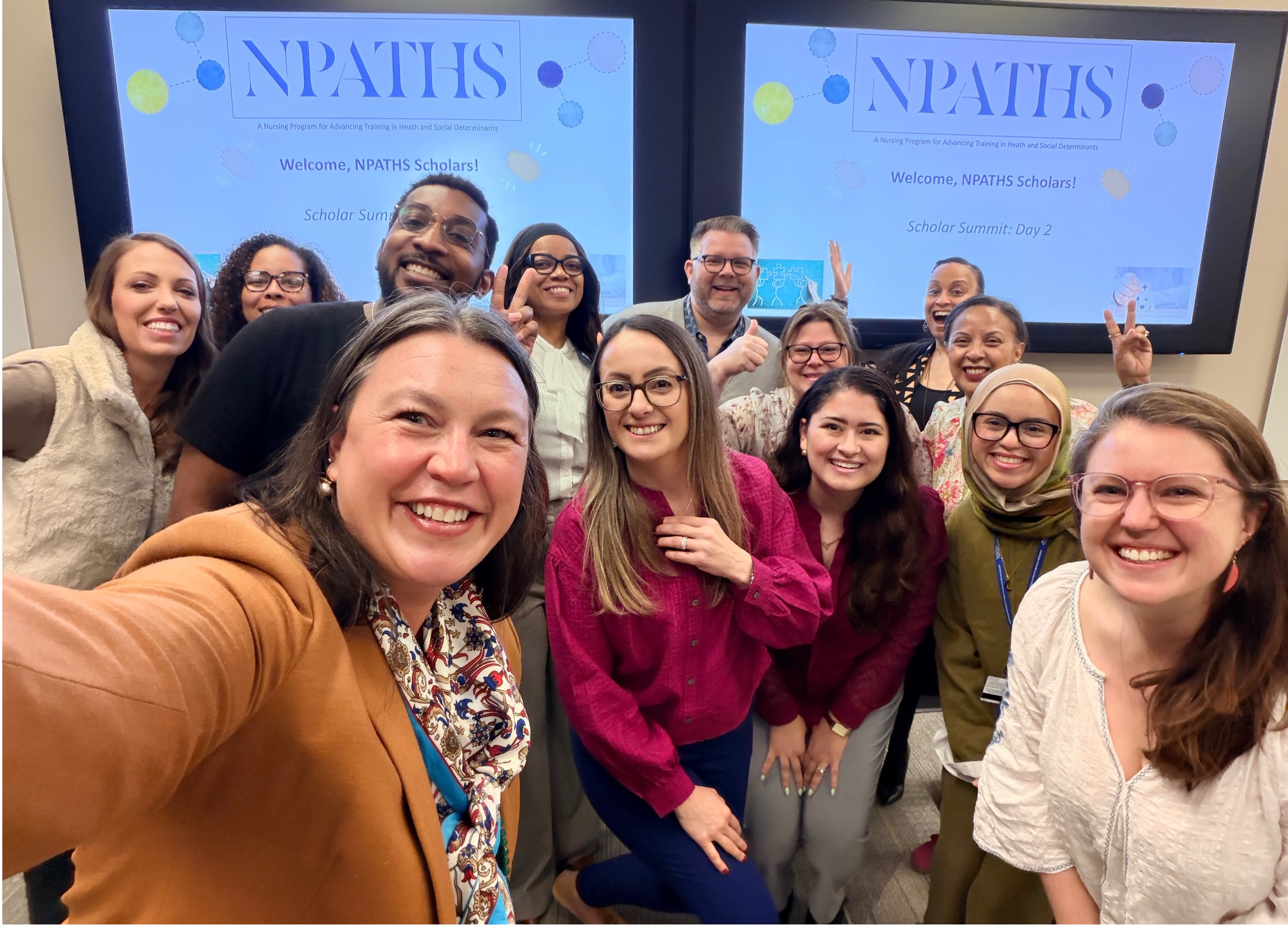 NPATHS Scholars posing with Dr. Vance