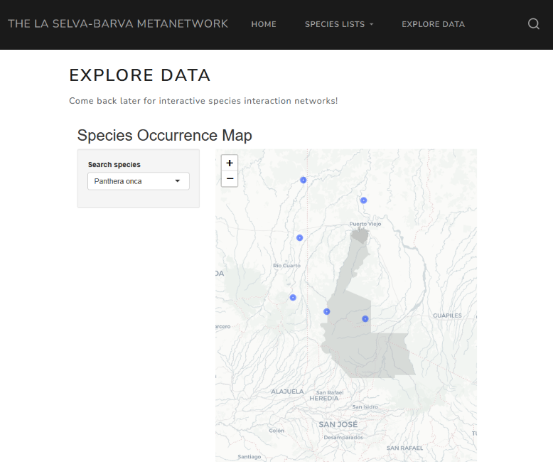 Species Occurrence Map