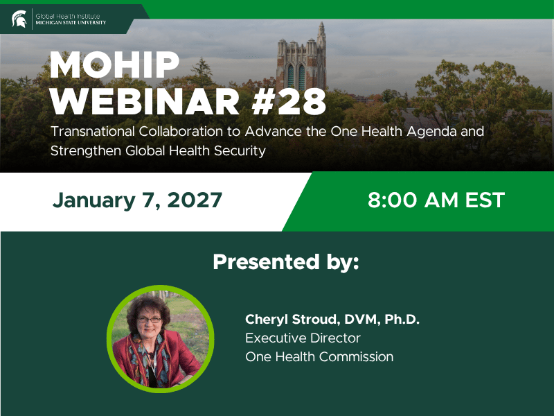 MOHIP webinar 28, presented by Dr. Cheryl Stroud on January 7, 2027, at 8 a.m. Eastern Time