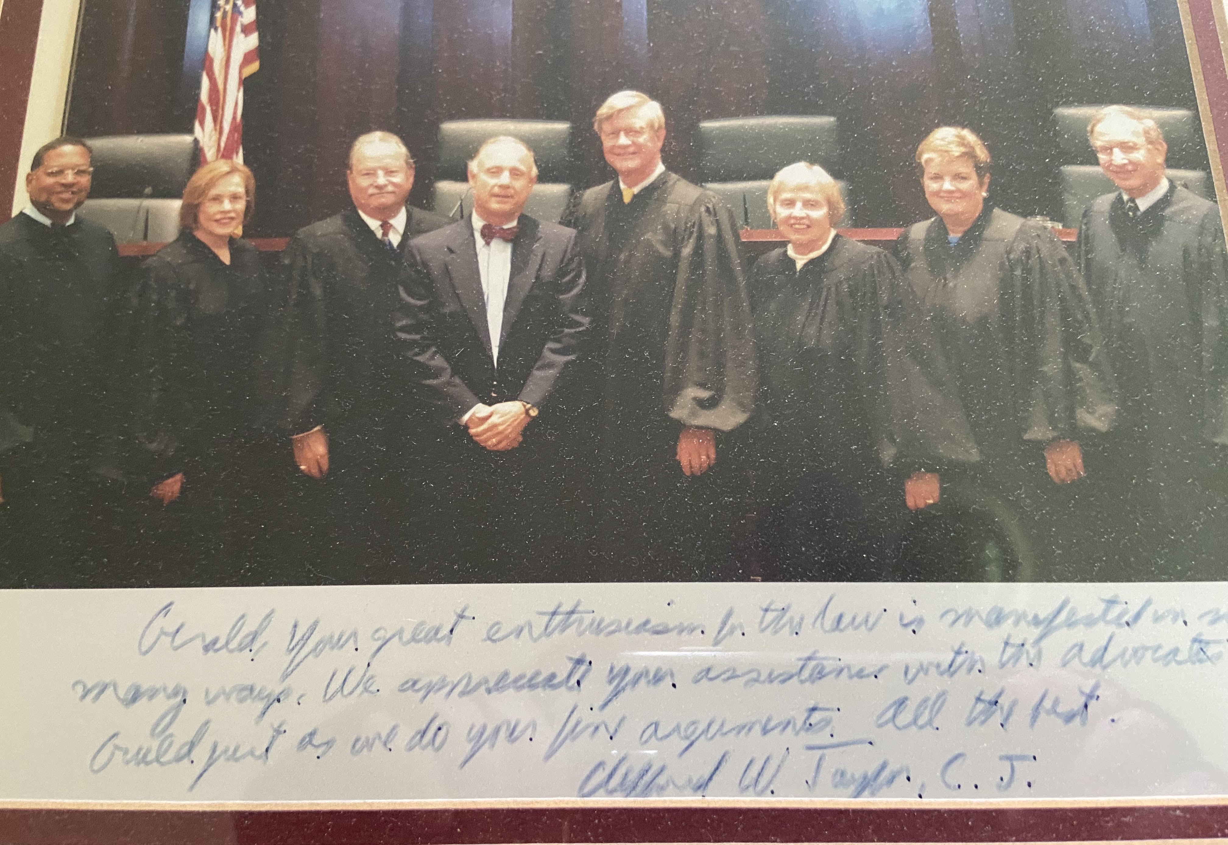 Gerald Fisher with the Michigan Supreme Court.