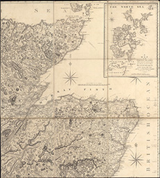Fife, Scotland: 18th-century map by John Ainslie from the National Library of Scotland Maps
