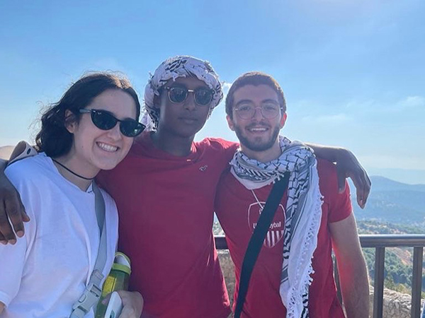 Isabelle with her friends